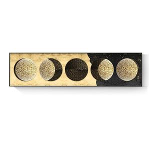 Hanging Picture Moon Earth Gold Foil Light Luxury Bedside Set