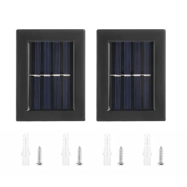 Outdoor Solar Deck Lights Path Garden Patio Pathway Stairs Step Fence Lamp 2pcs