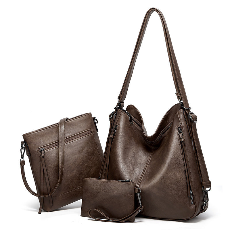 Special-interest Design New Women's Bag Retro Fashion Three-piece Set