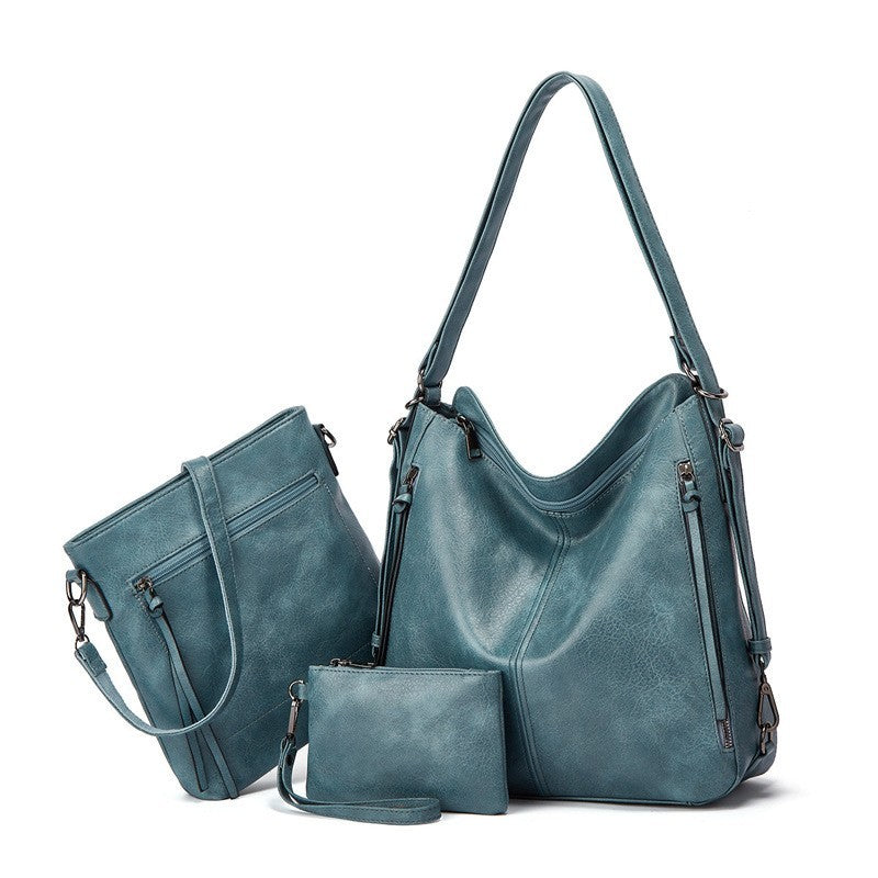 Special-interest Design New Women's Bag Retro Fashion Three-piece Set
