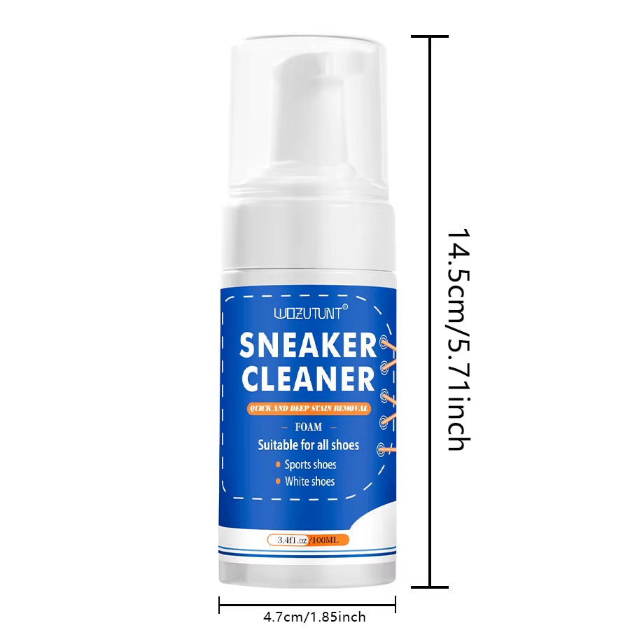 Sneaker Cleaner White Shoe Leather Shoes Decontamination Whitening Foam Mousse Shoe Dirt and Yellow Stain Cleaning Care Products